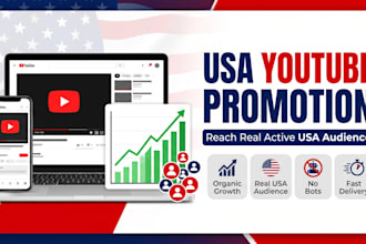 usa youtube channel promotion to usa active audience