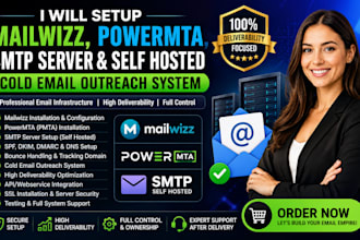 do mailwizz smtp powermta self hosted cold email outreach webservice email