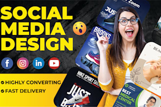 do social media post design, facebook ads design, instagram post carousel design