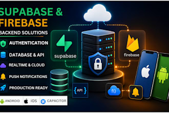 supabase firebase setup backend auth push notification android ios capacitor app