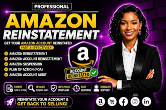 reinstate suspended amazon account and fix amazon plan of action