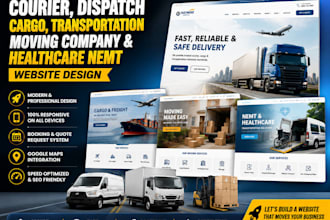courier website dispatch cargo transportation moving company healthcare nemt