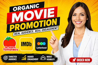 promote your imdb rotten tomatoes letterboxd movie organically