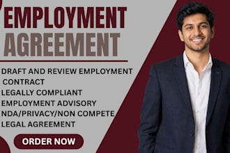 draft and review UK employment contracts employer employee legal agreement