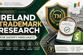 do trademark registration research in ireland for shopify merchants