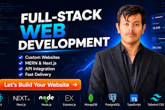do custom website development as a full stack web developer
