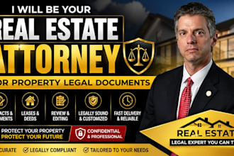 be your real estate attorney for property legal documents