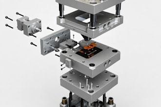 design plastic parts for injection molding and manufacturing in solidworks