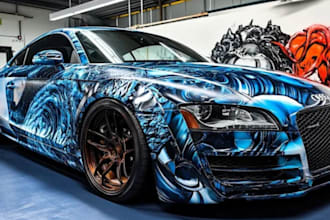 design professional vehicle wrap and custom vehicle graphics