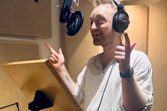 record a warm, professional british voiceover for your brand