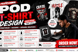 design pod t shirt streetwear hoodie apparel graphic for brand