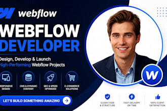 be webflow developer for webflow website webflow design webflow expert