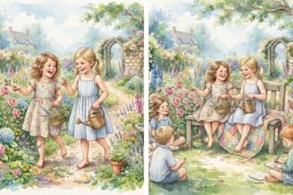 watercolor illustration children storybook picture book illustration kids story