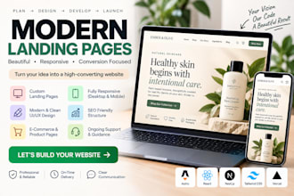 build a modern landing page for your business or startup