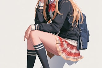 draw custom anime character for you