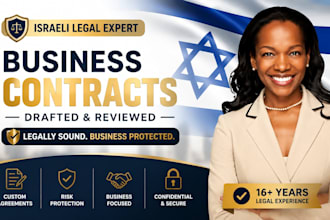 draft israeli business contracts, service, supplier and nda agreements