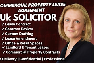 draft, review and advise on commercial lease agreements