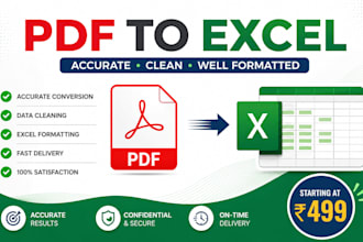 convert PDF to excel and clean your data