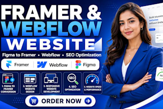 design framer website, convert figma to framer webflow and optimize SEO