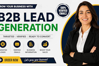 do b2b lead generation, email list building, and linkedin lead research