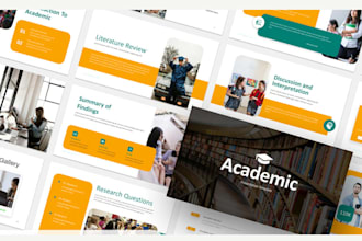 design academic presentation, thesis defense redesign powerpoint lecture slides