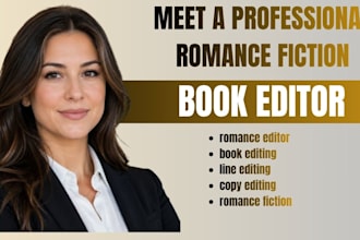 edit your romance fiction with expert line and copy editing