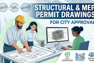 create structural mep permit drawings in tennessee ohio michigan