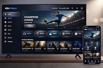 create custom android iptv app apple tv smart tv samsung app with admin panel