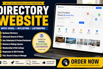 build wordpress directory website using voxel mylisting, listingpro