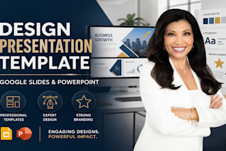 design google slide presentation or powerpoint  presentation template