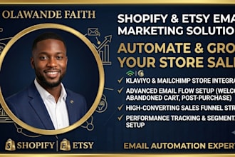 setup shopify email marketing flows etsy sales funnel and klaviyo automation
