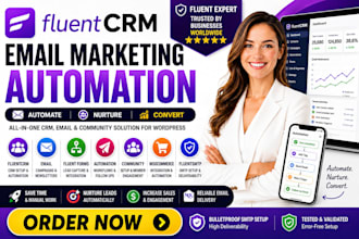 fluentcrm email marketing fluent crm email automation campaign woocommerce smtp