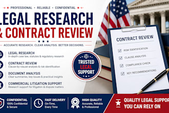 review contracts and perform comprehensive legal research
