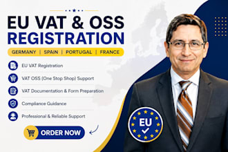 do eu vat, vat registration, vat oss, for germany, spain, portugal and france