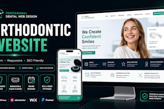 design orthodontic, invisalign, dental clinic, clear aligner and dentist website