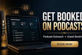 book you on podcast with targeted outreach