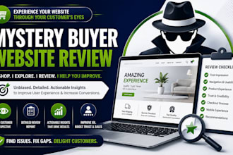 review your website as a mystery buyer