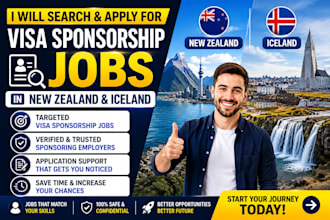 search and apply for visa sponsorship jobs in new zealand and iceland