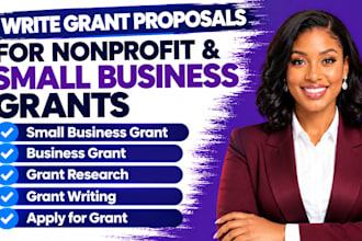 write grant proposals for nonprofit and small business grants