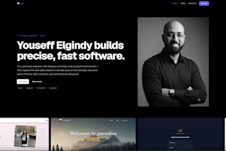 build a portfolio website using react and next js