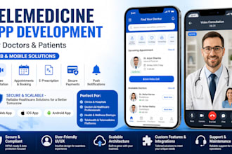 build a telehealth app for doctors and patients with video consultation