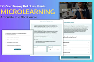 create microlearning lessons on rise 360
