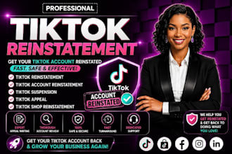 reinstate tiktok shop and do tiktok suspension appeal