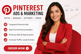 set up and manage pinterest ads, marketing, SEO and campaigns