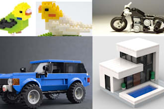design custom lego accesories or pieces for you