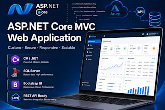 develop a professional asp net core mvc web application