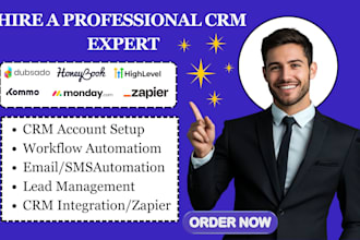 setup dubsado automation honeybook kommo crm monday com ghl zapier integration
