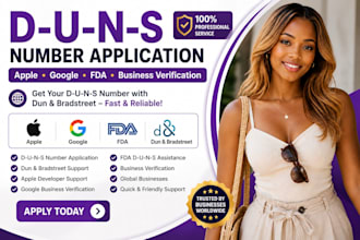 get your d u n s number for apple google fda and business