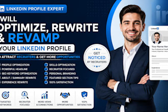 optimize, rewrite and revamp your linkedin profile to attract recruiters