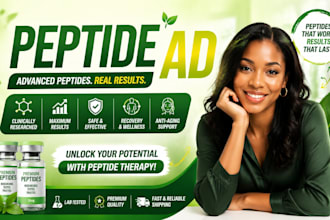 setup or fix peptide ads, peptide marketing  facebook peptide ads instagram ads